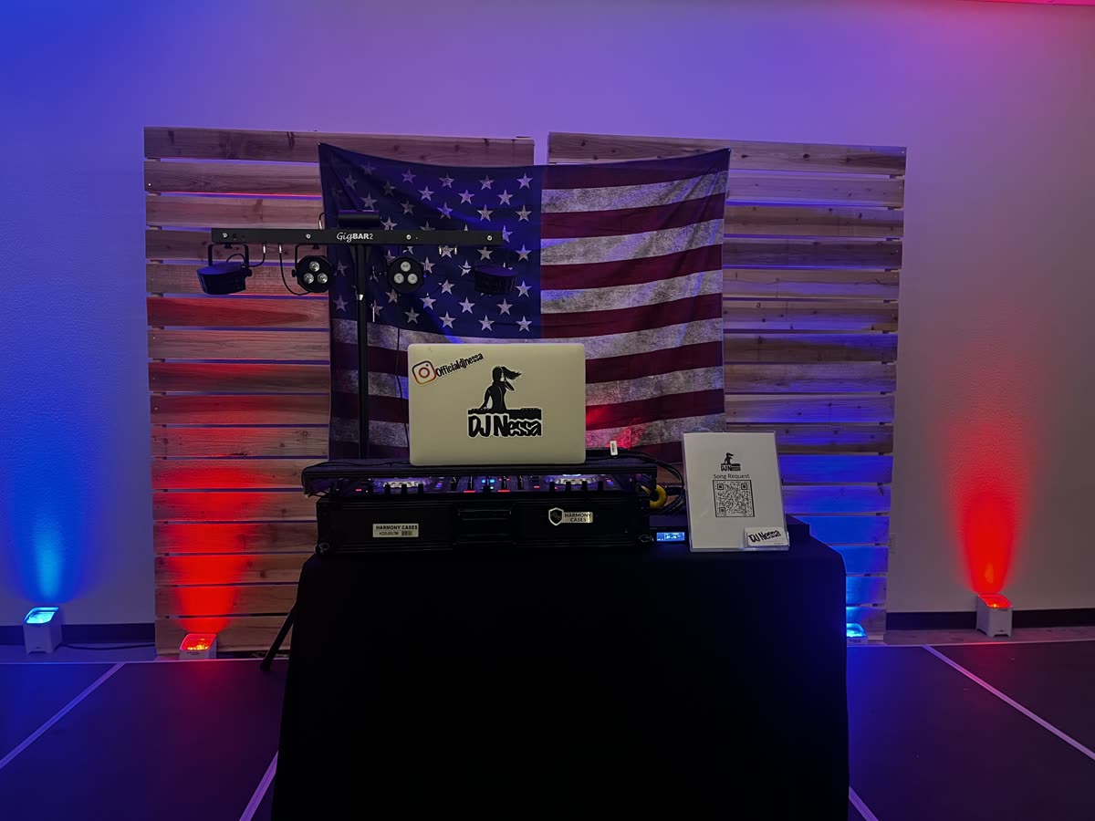 DJ Nessa at birthday party celebration